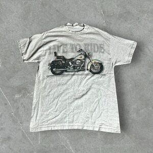 Vintage Harley Davidson Shirt‎ Men’s Large Grey 90s Live To Ride Biker Moto 1993